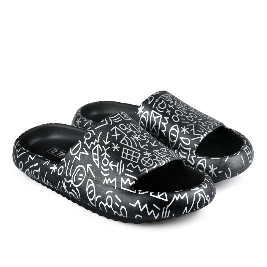 papuci damă piele ecologică negru 0