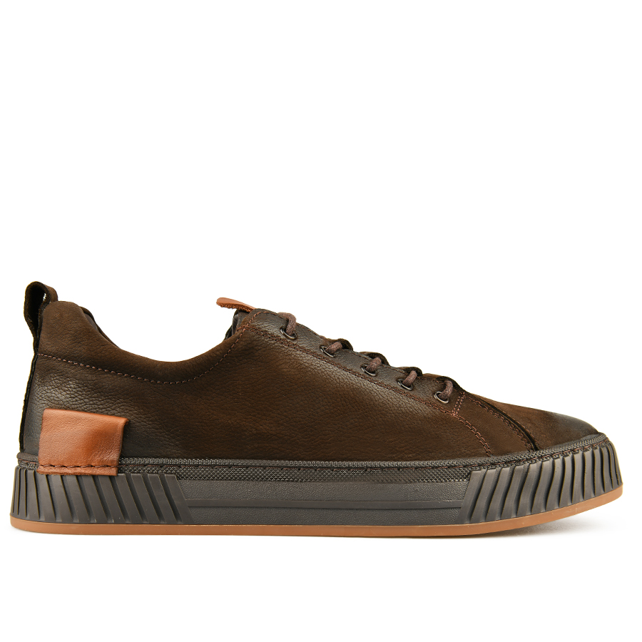 мъжки обувки естествена кожа тъмно кафяви 0