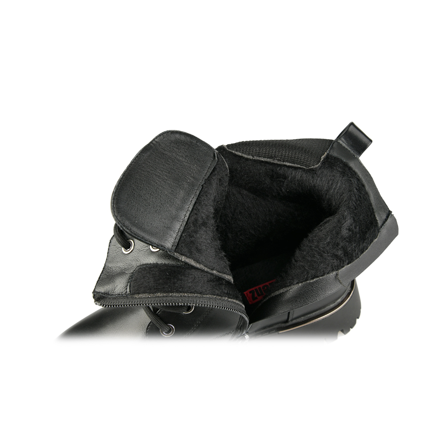 γυναικεία μποτάκια ύφασμα/οικολογικό δέρμα μαύρο 5