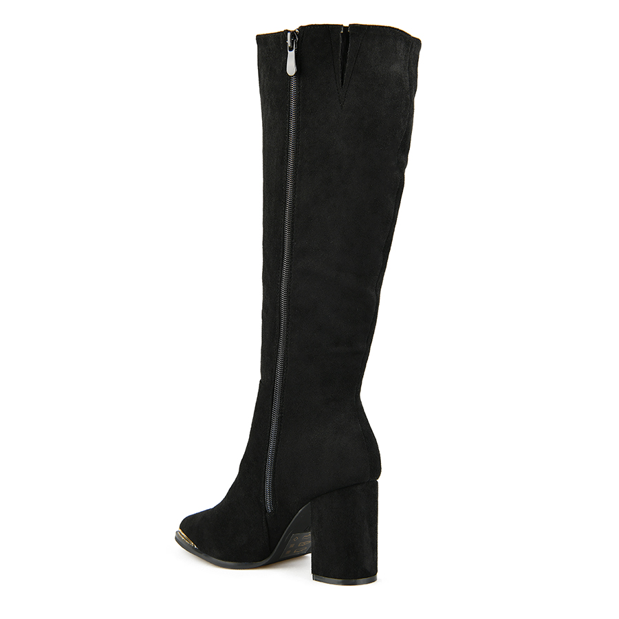 cizme damă textil negru 5