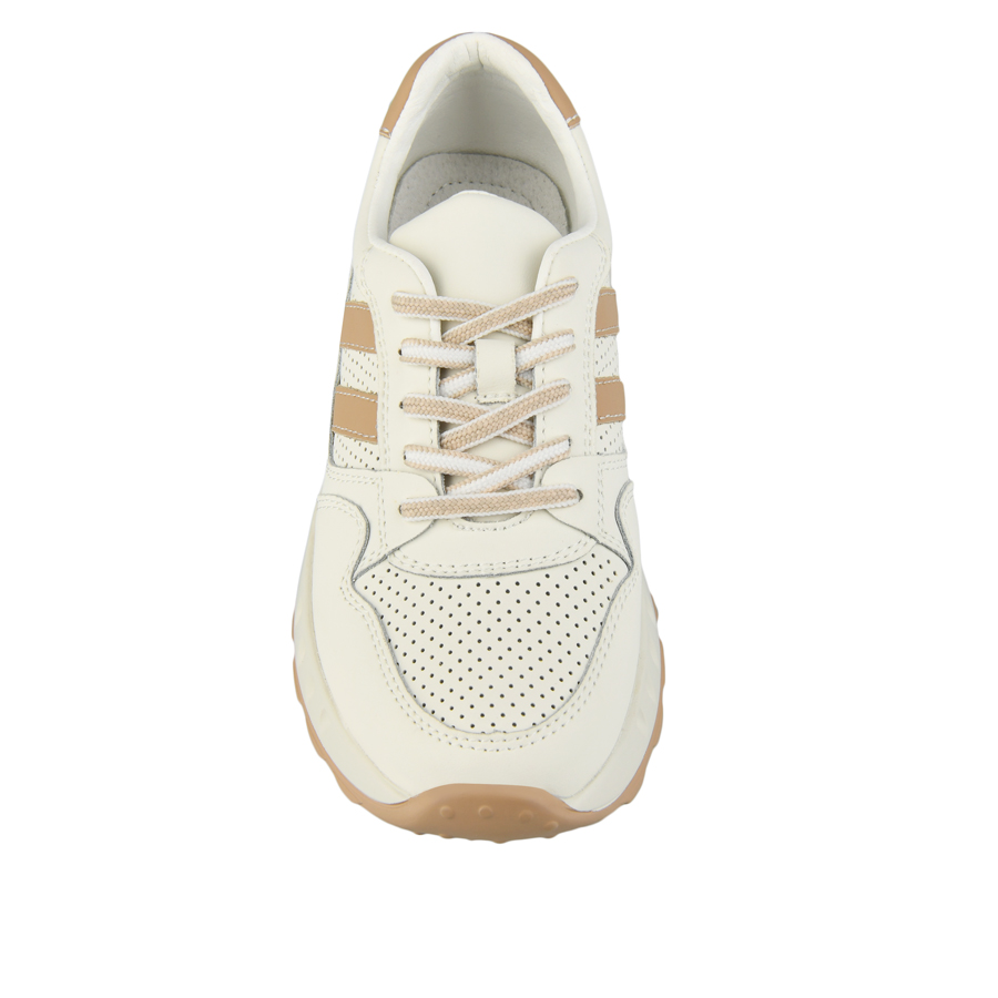 дамски обувки естествена кожа бежово/кафяви 1