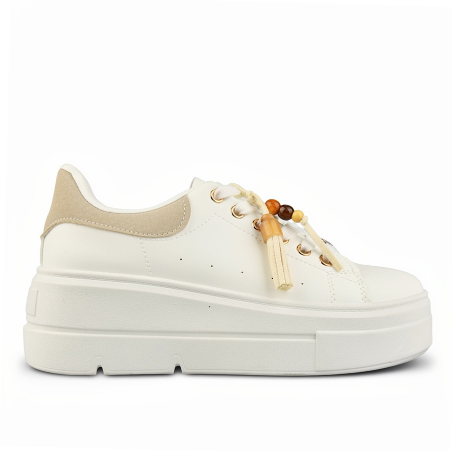 дамски обувки еко кожа бели 0