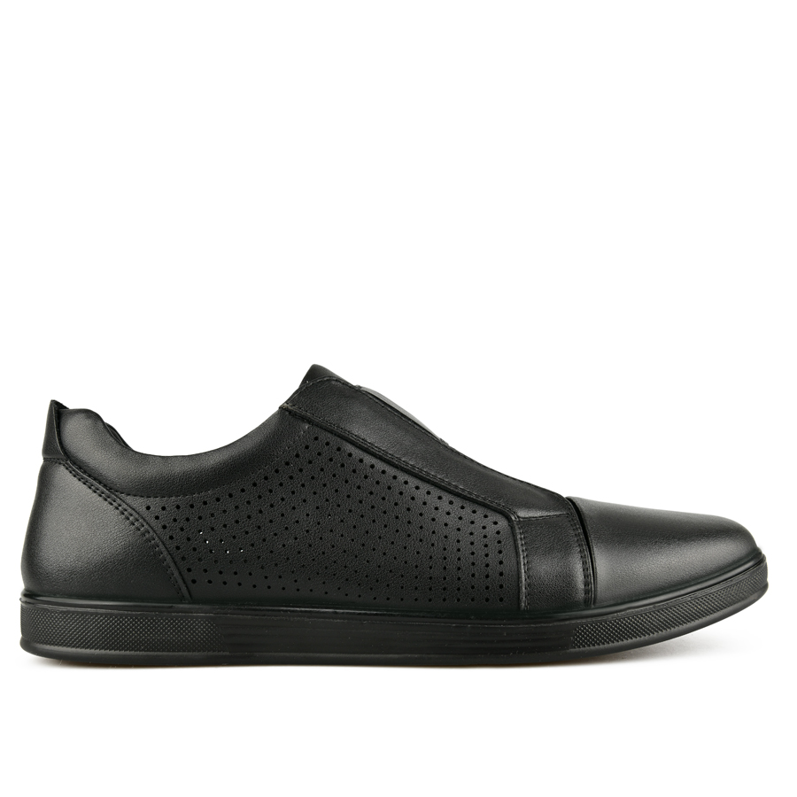 ανδρικά παπούτσια φυσικό δέρμα μαύρο 0