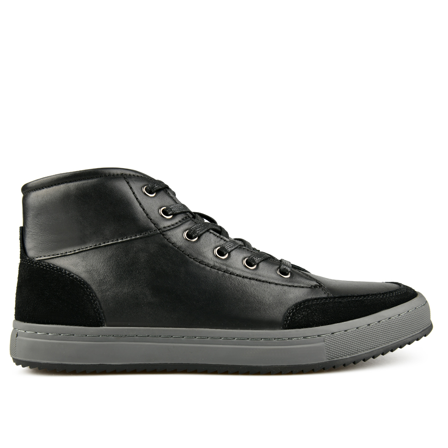 botine bărbați piele naturală negru 0