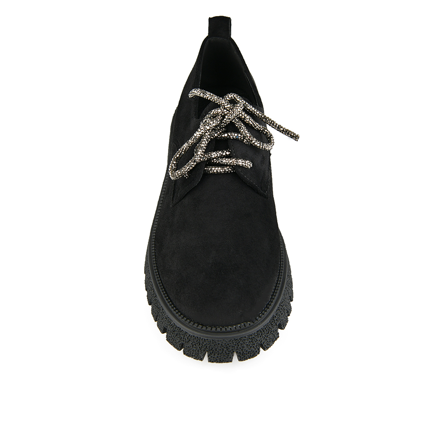 дамски обувки текстил черни 2