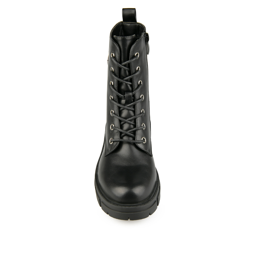 botine damă piele ecologică negru 2