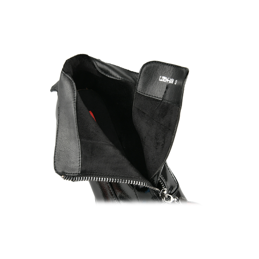 botine damă piele ecologică negru 4