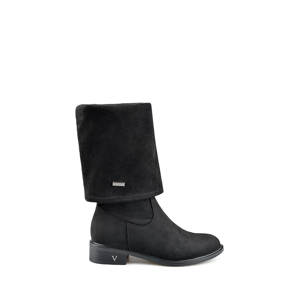 cizme damă textil negru 3