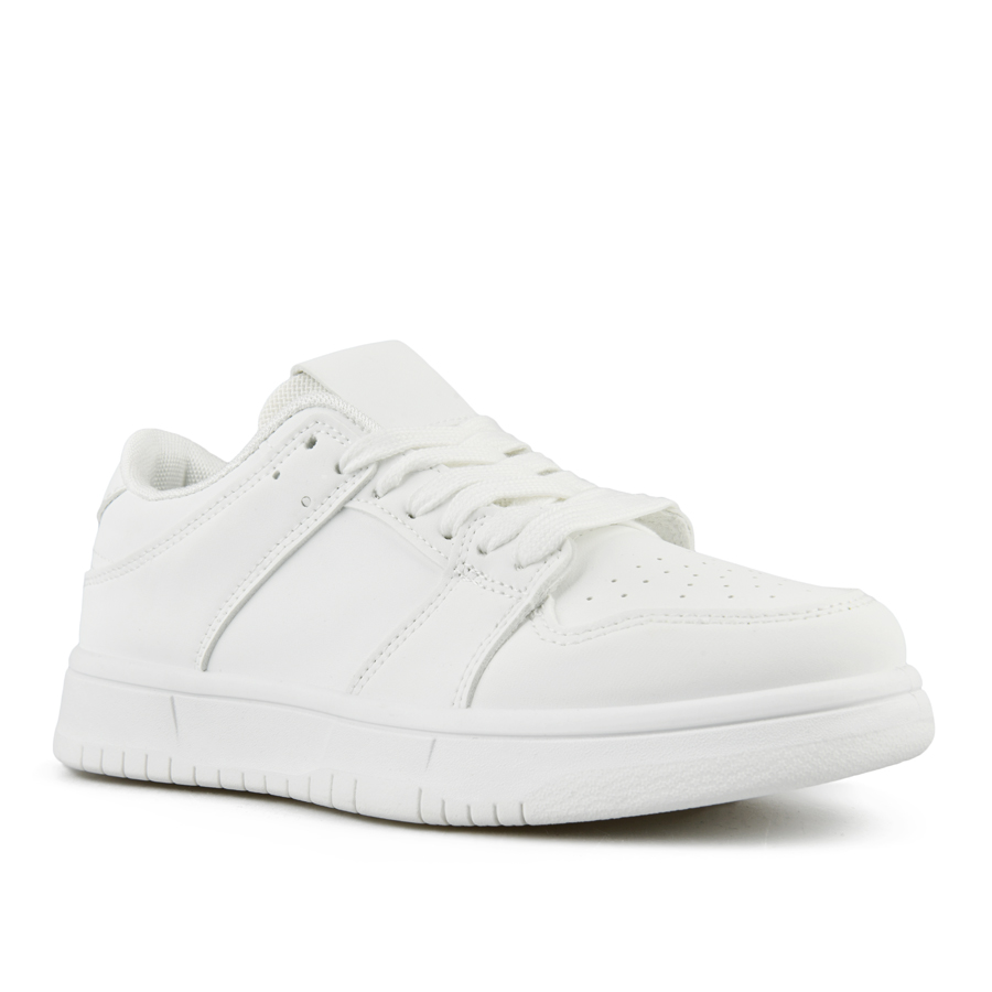 γυναικεία sneakers οικολογικό δέρμα λευκά 2