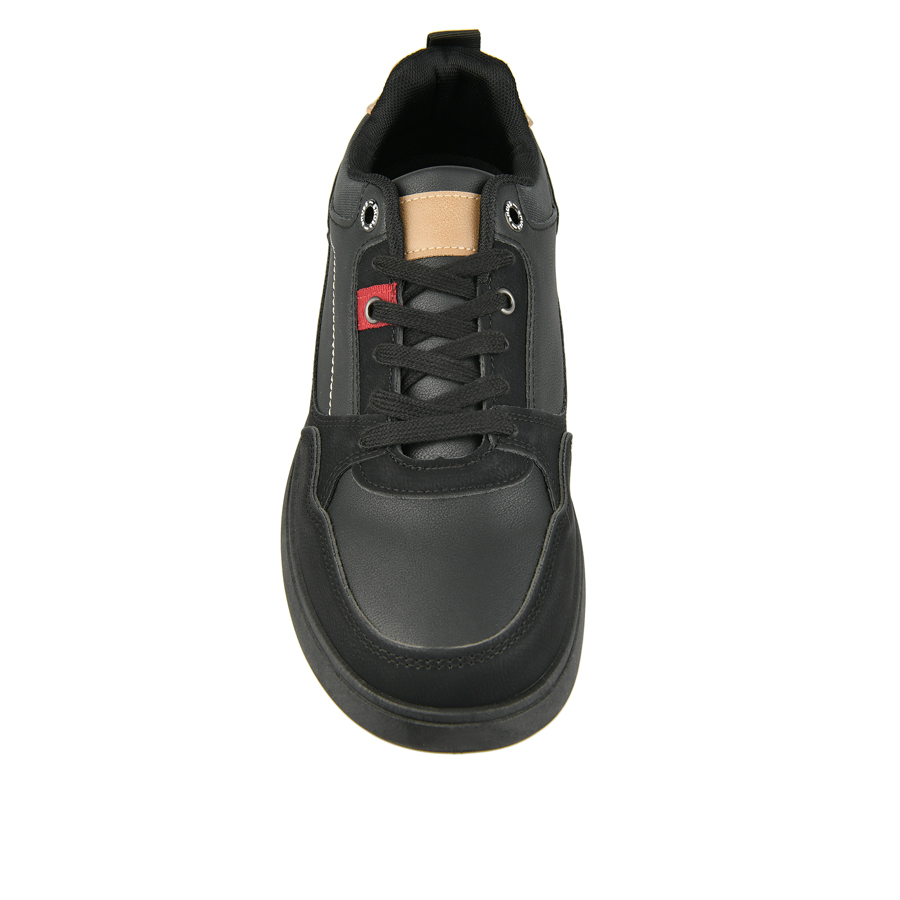 ανδρικά sneakers ύφασμα/οικολογικό δέρμα μαύρο 2
