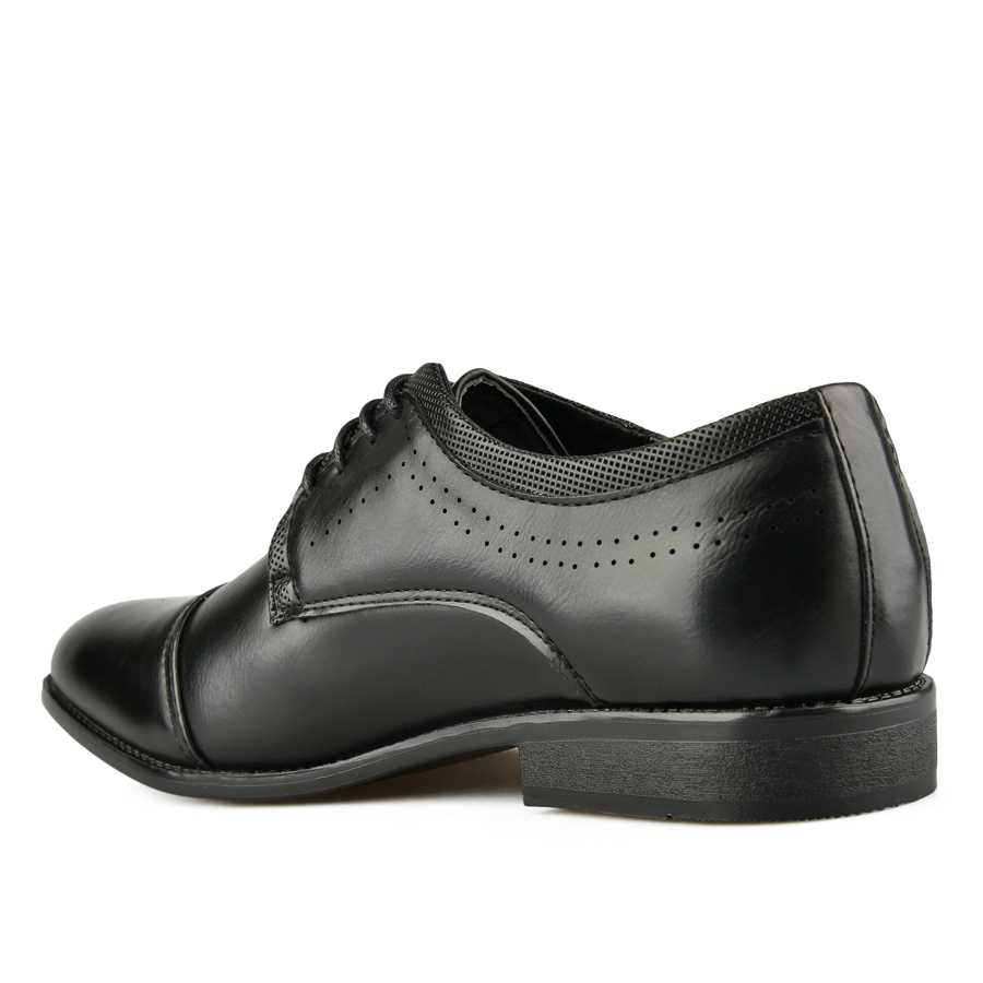 ανδρικά παπούτσια οικολογικό δέρμα μαύρο 3