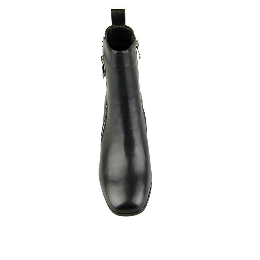 botine damă piele ecologică negru 2