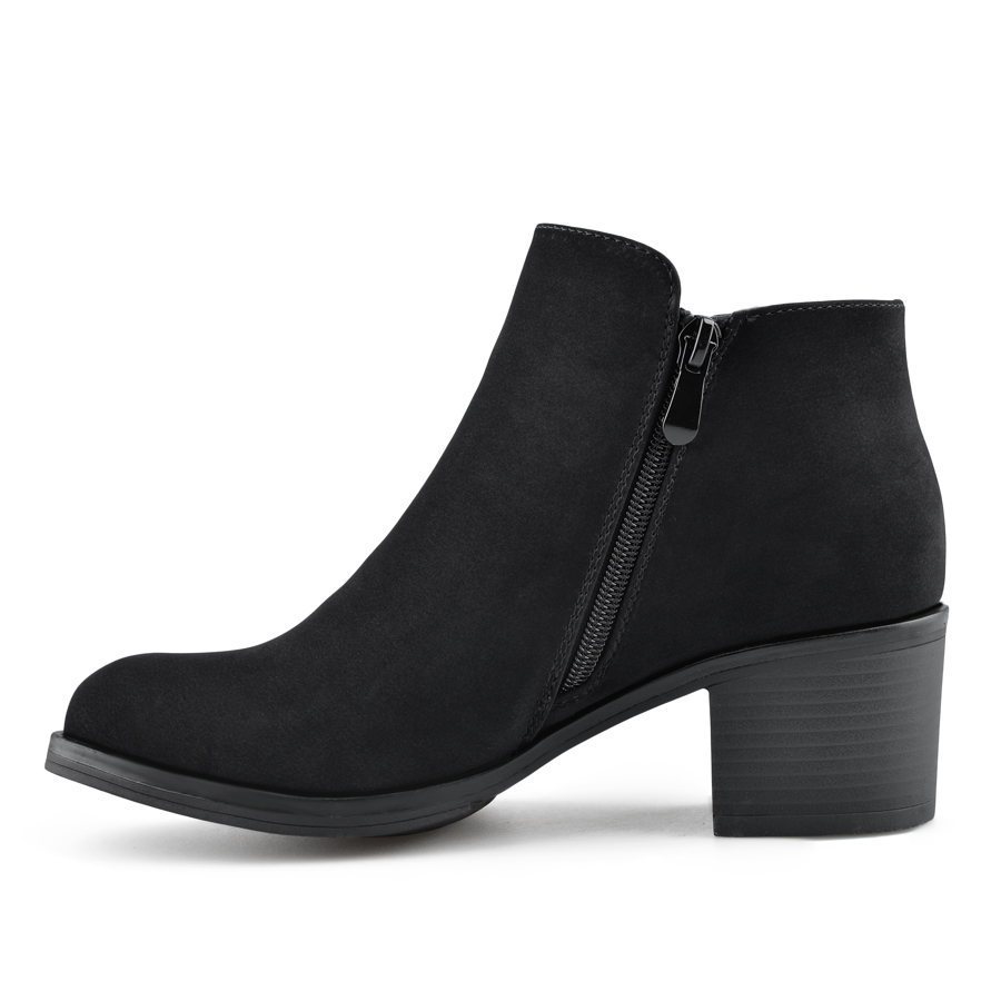 botine damă piele ecologică negru 1