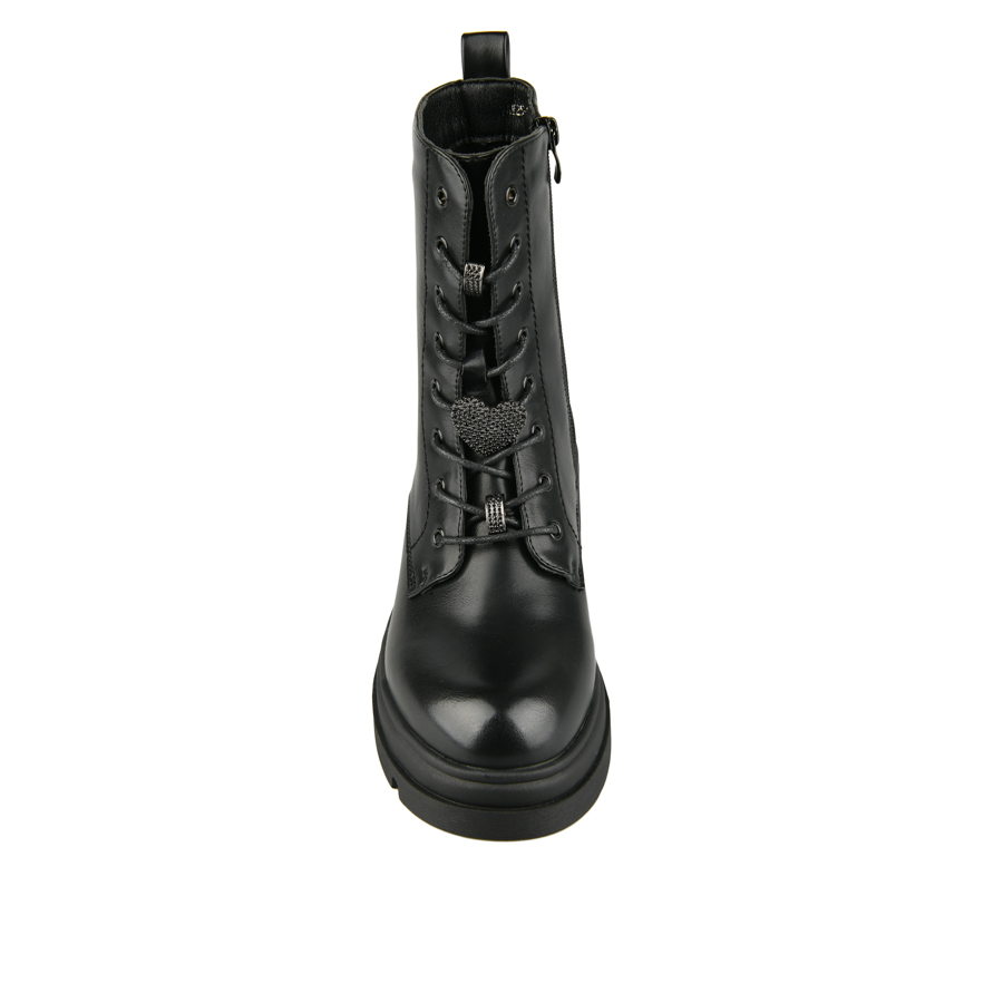 botine damă piele ecologică negru 2