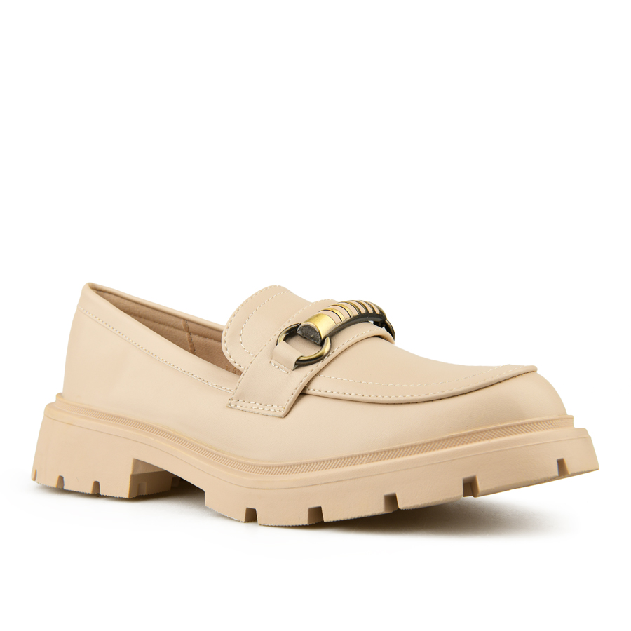 pantofi damă piele ecologică bej 2