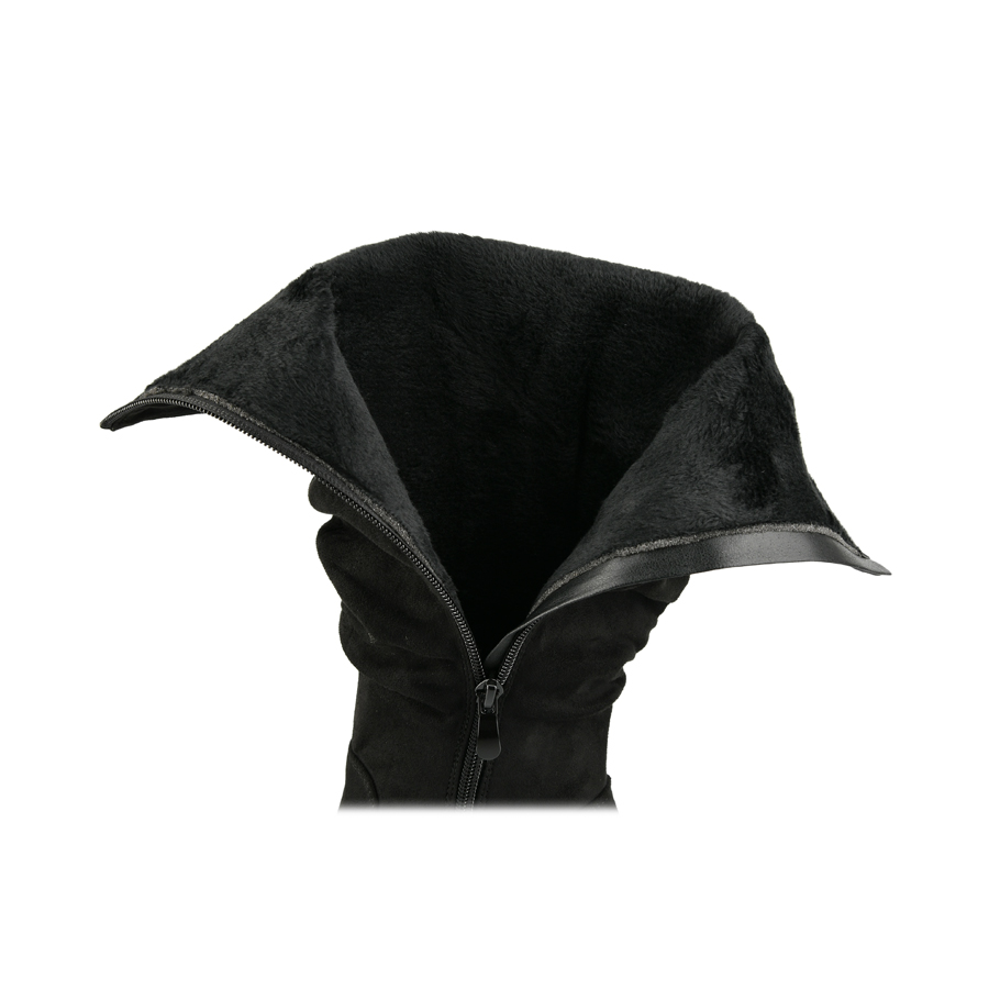 cizme damă textil negru 4