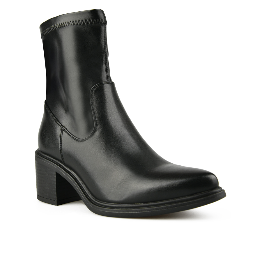 botine damă piele ecologică negru 1