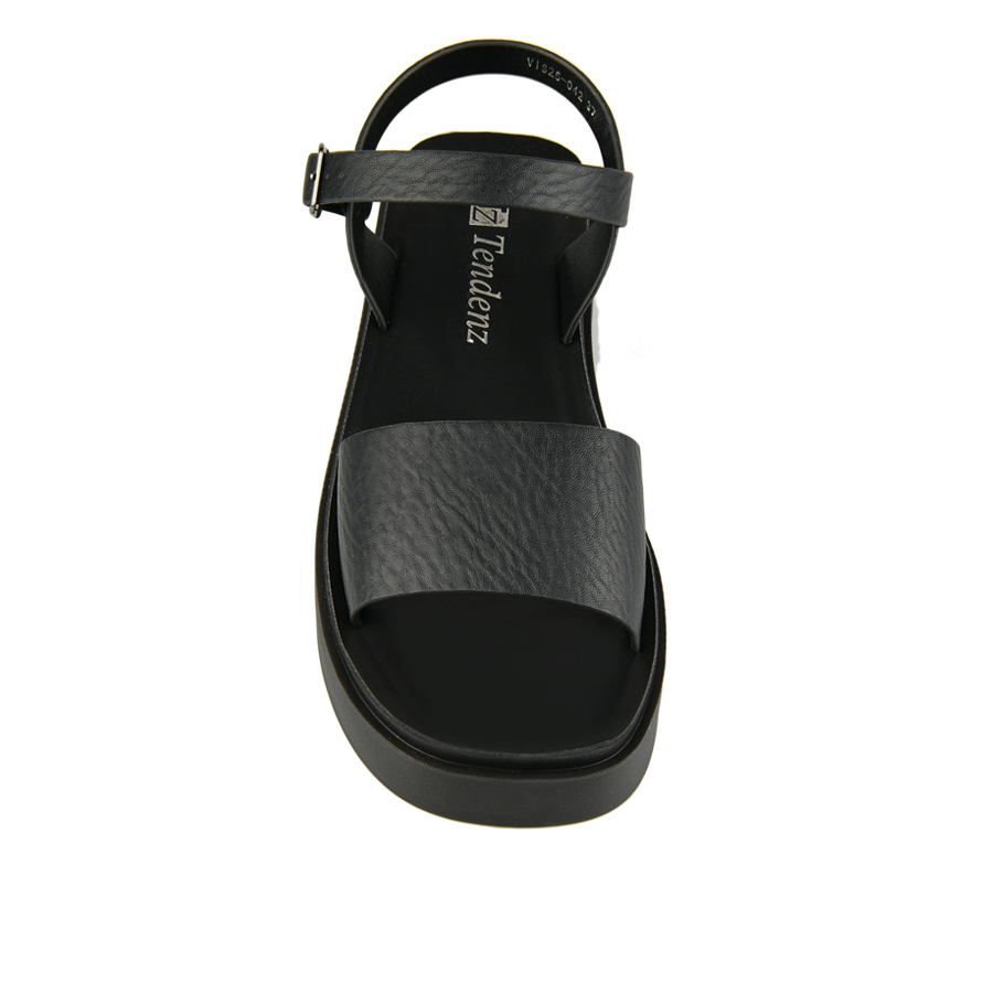 sandale damă piele ecologică negru 2