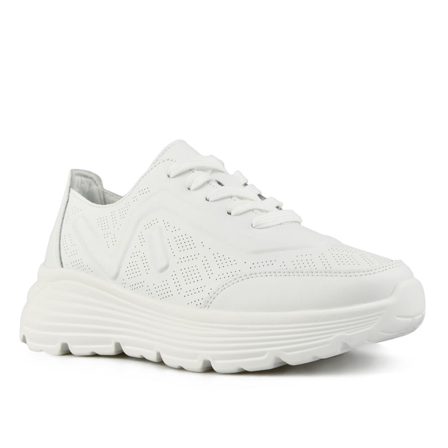 дамски обувки естествена кожа бели 2