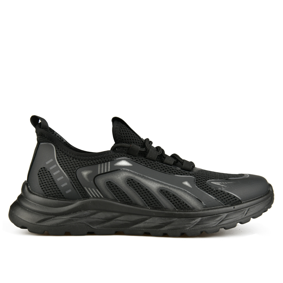 ανδρικά αθλητικά παπούτσια ύφασμα μαύρο 0