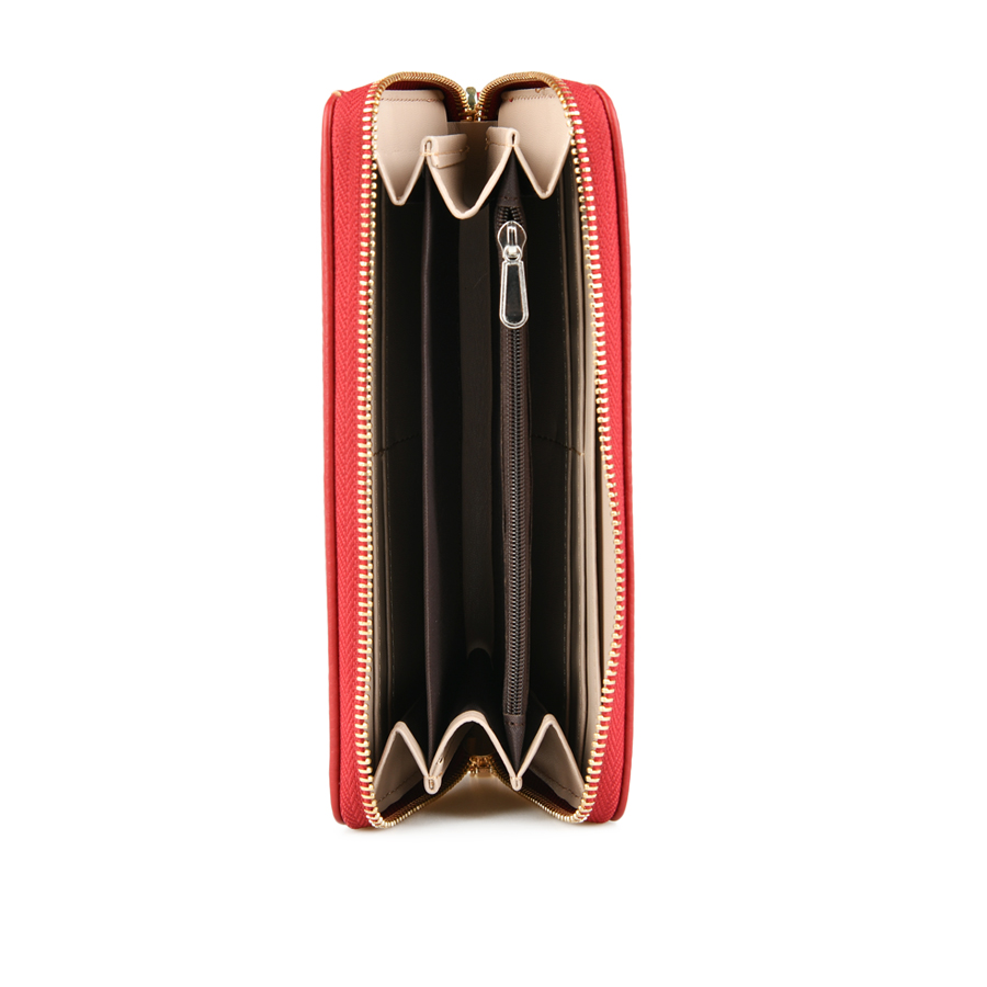 portofel damă piele ecologică roșu 2