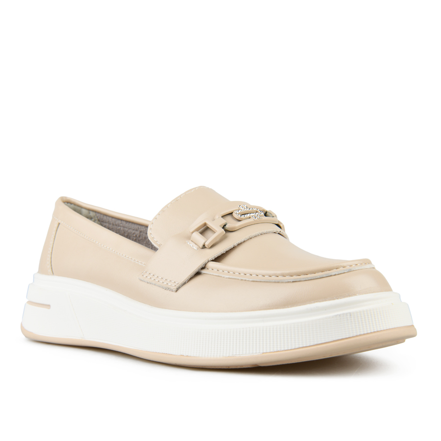 γυναικεία παπούτσια οικολογικό δέρμα ανοιχτό μπεζ 2