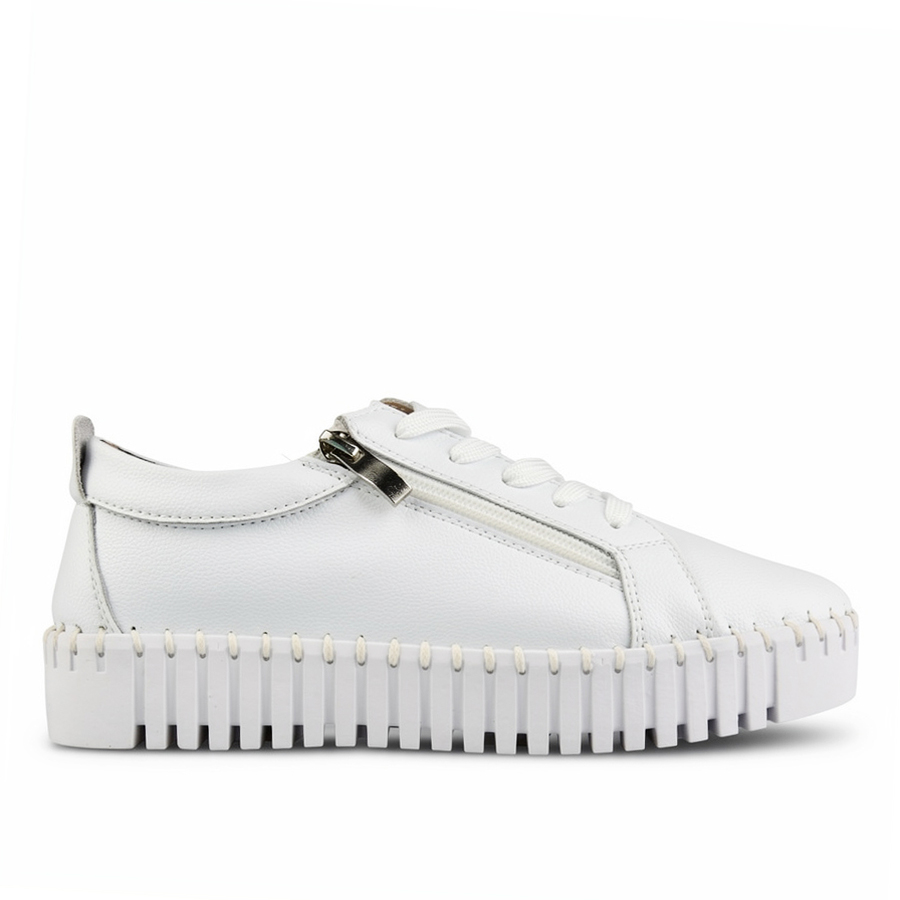 дамски обувки естествена кожа бели 0