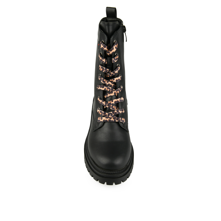 botine damă piele ecologică negru 2