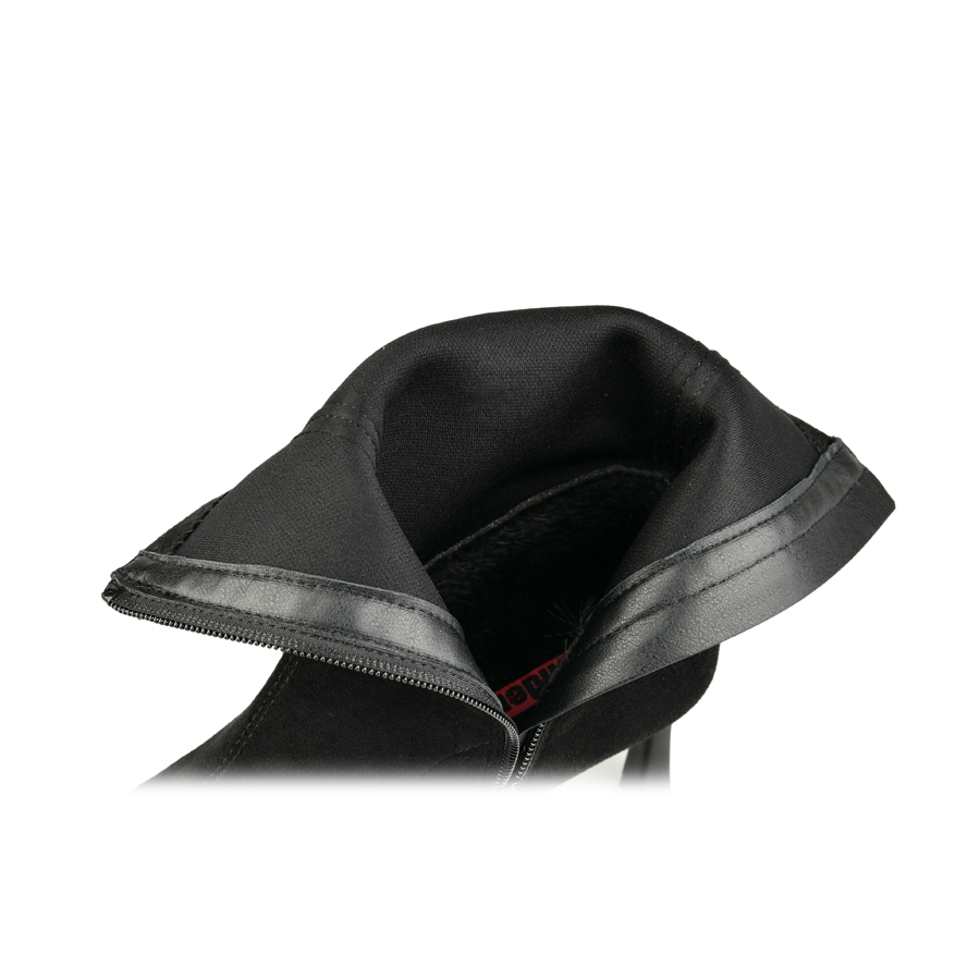 γυναικεία μποτάκια ύφασμα μαύρο 5