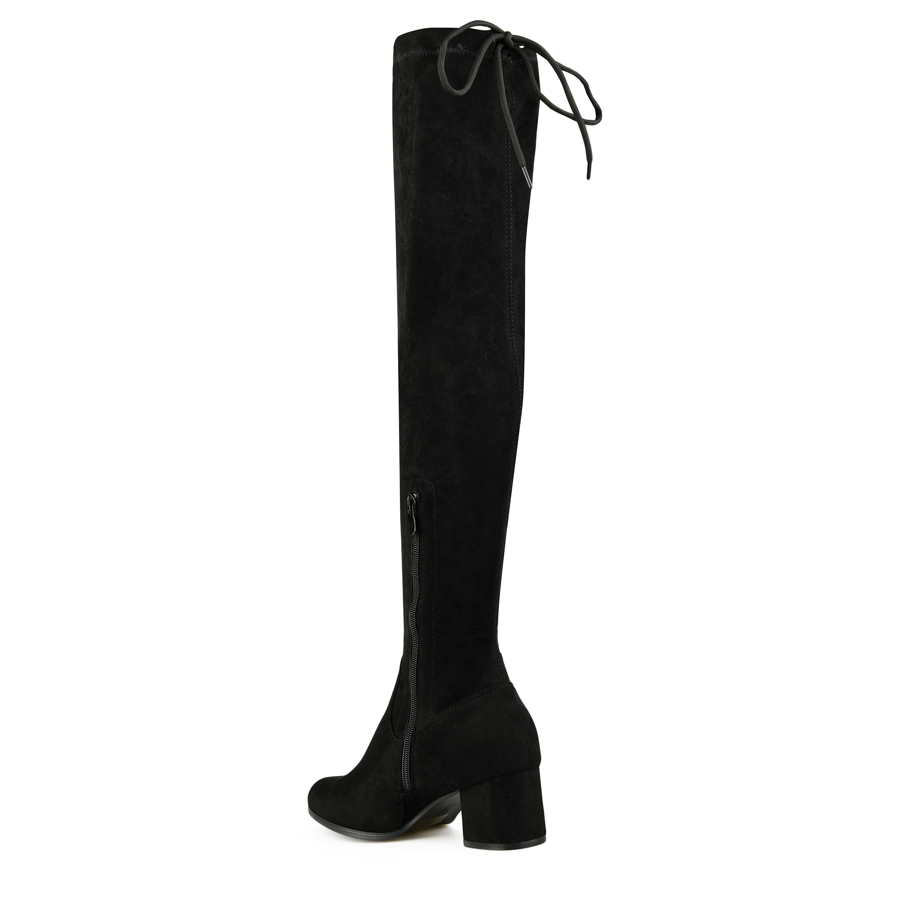 cizme damă textil negru 3