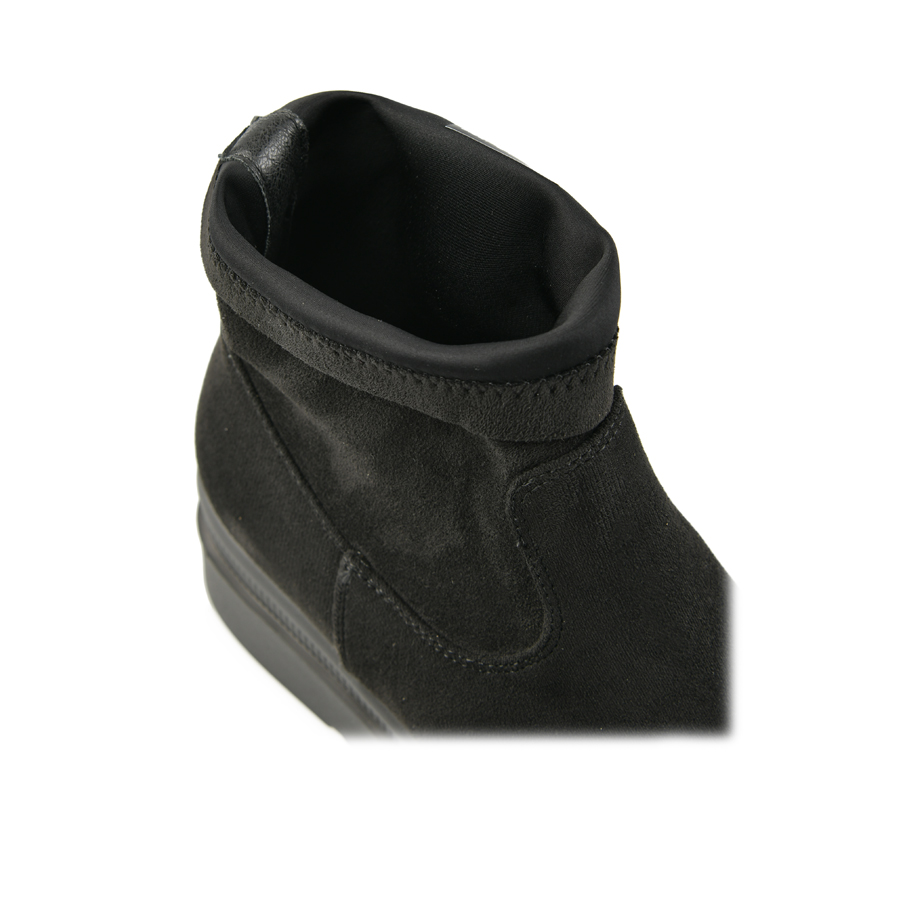 botine damă textil negru 5