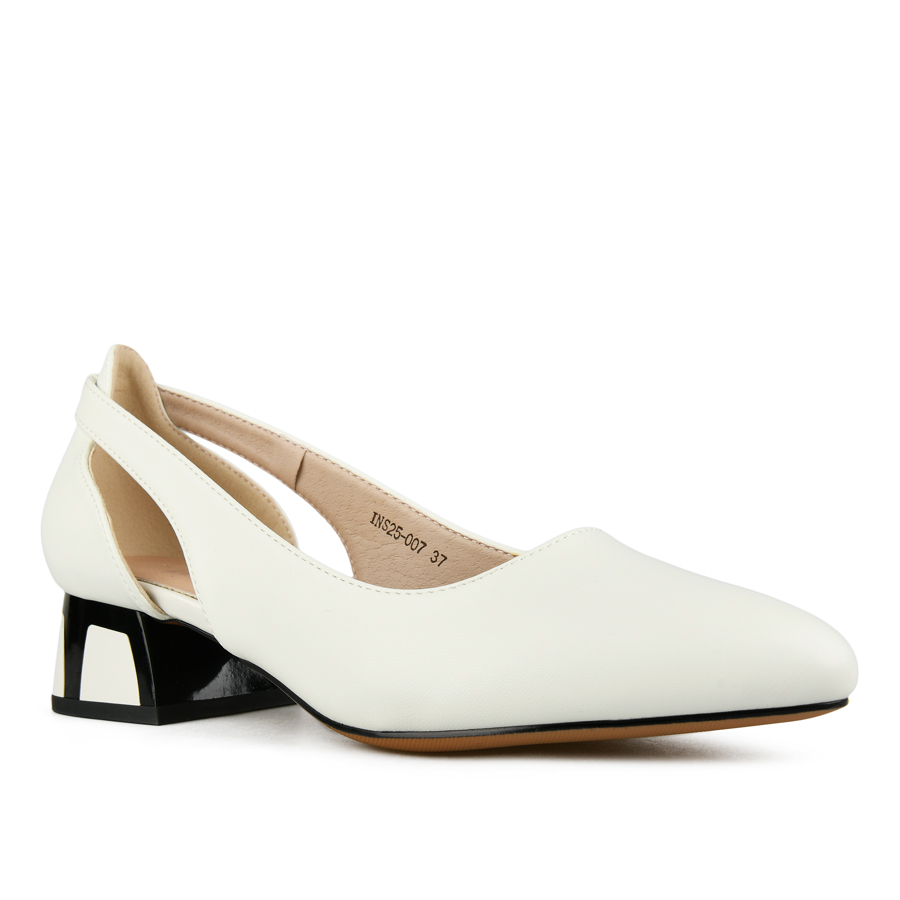 γυναικεία παπούτσια οικολογικό δέρμα λευκά 1