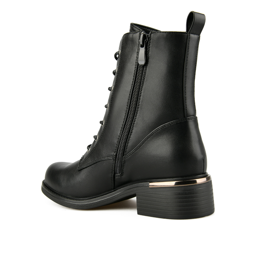 botine damă piele ecologică negru 3