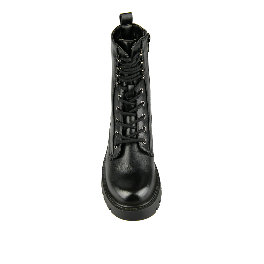 botine damă piele ecologică negru 2
