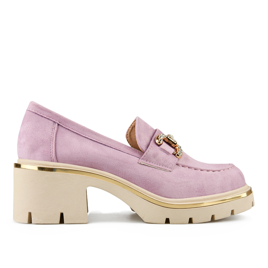 γυναικεία παπούτσια ύφασμα μωβ 0