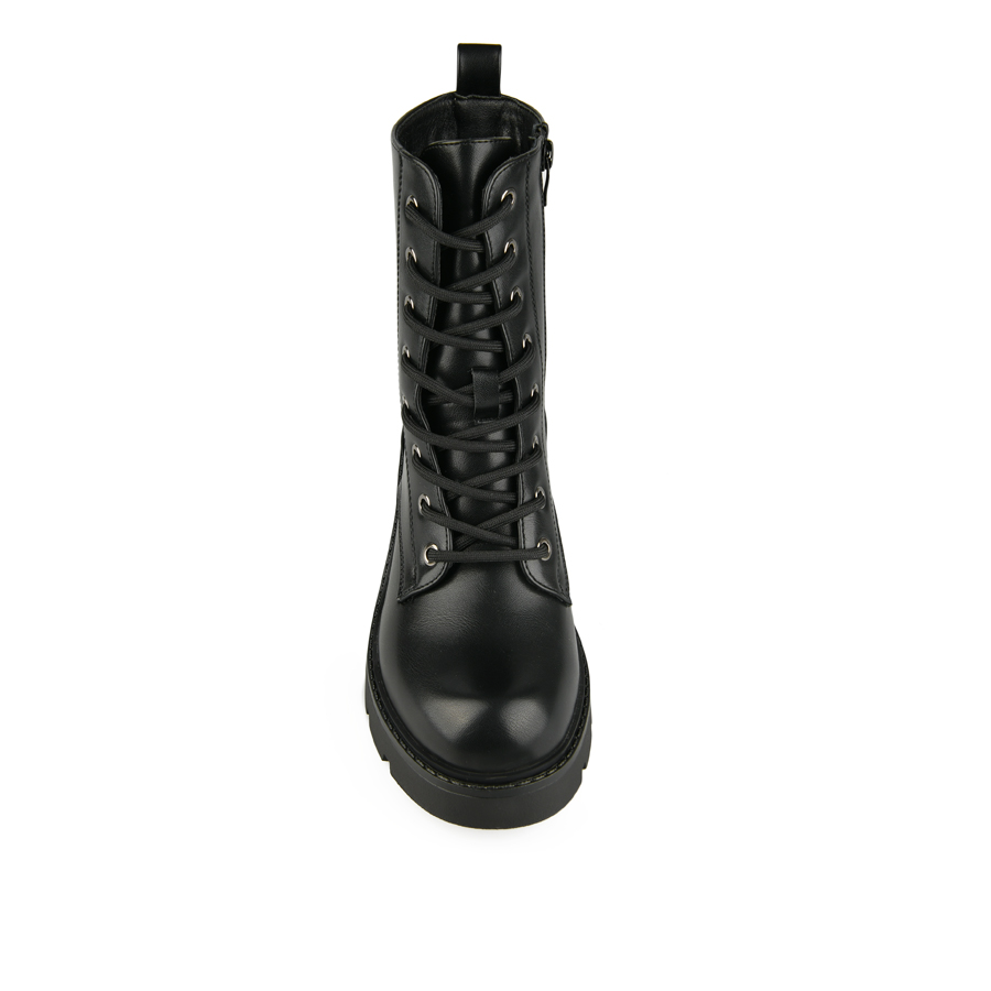 botine damă piele ecologică negru 2