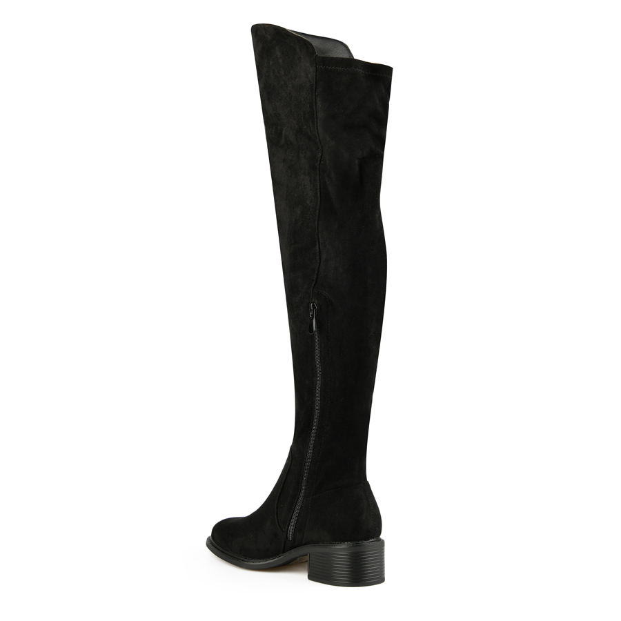 cizme damă textil negru 3