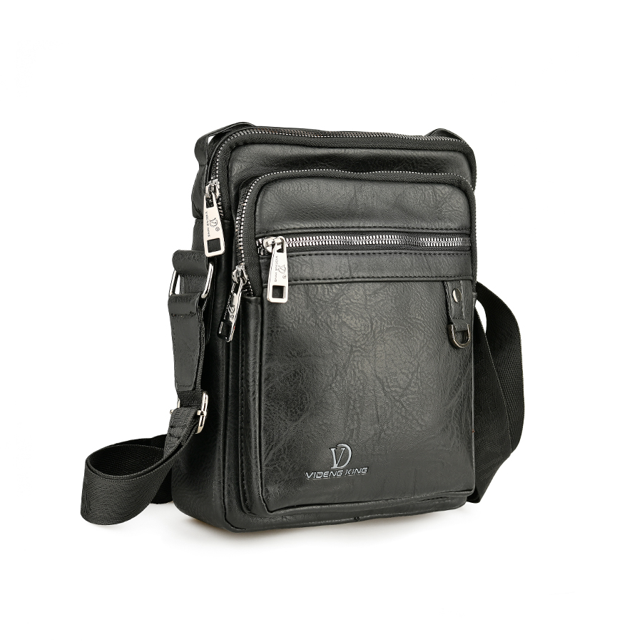 мъжка чанта еко кожа черна 0