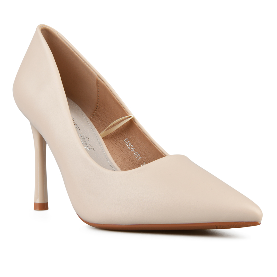 γυναικεία παπούτσια οικολογικό δέρμα μπεζ 1