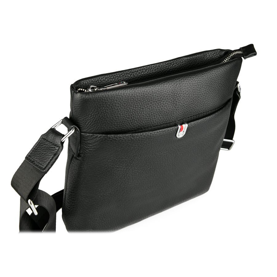 geantă bărbați piele naturală negru 2