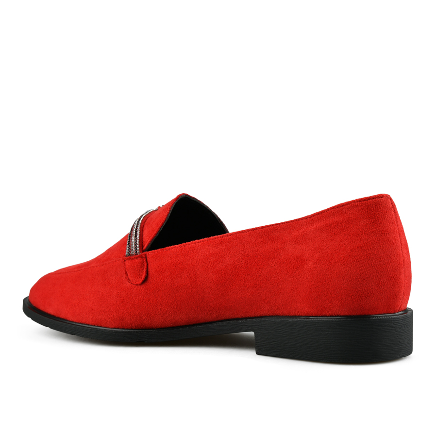 дамски обувки текстил червени 2