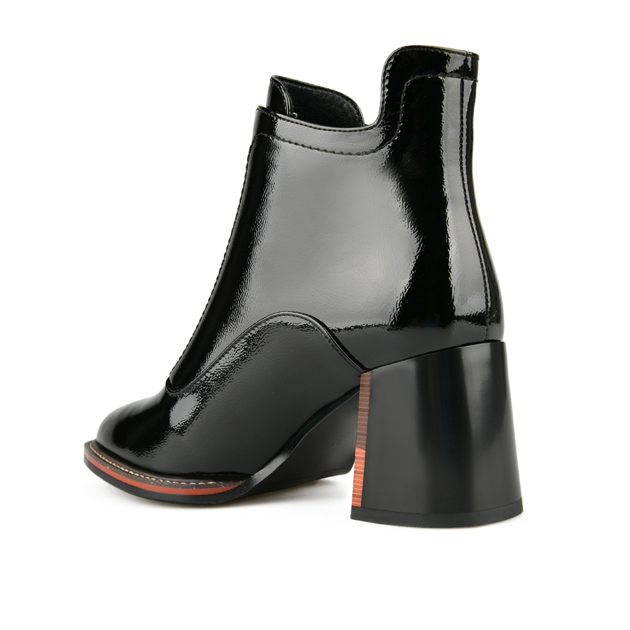 botine damă piele ecologică negru 3
