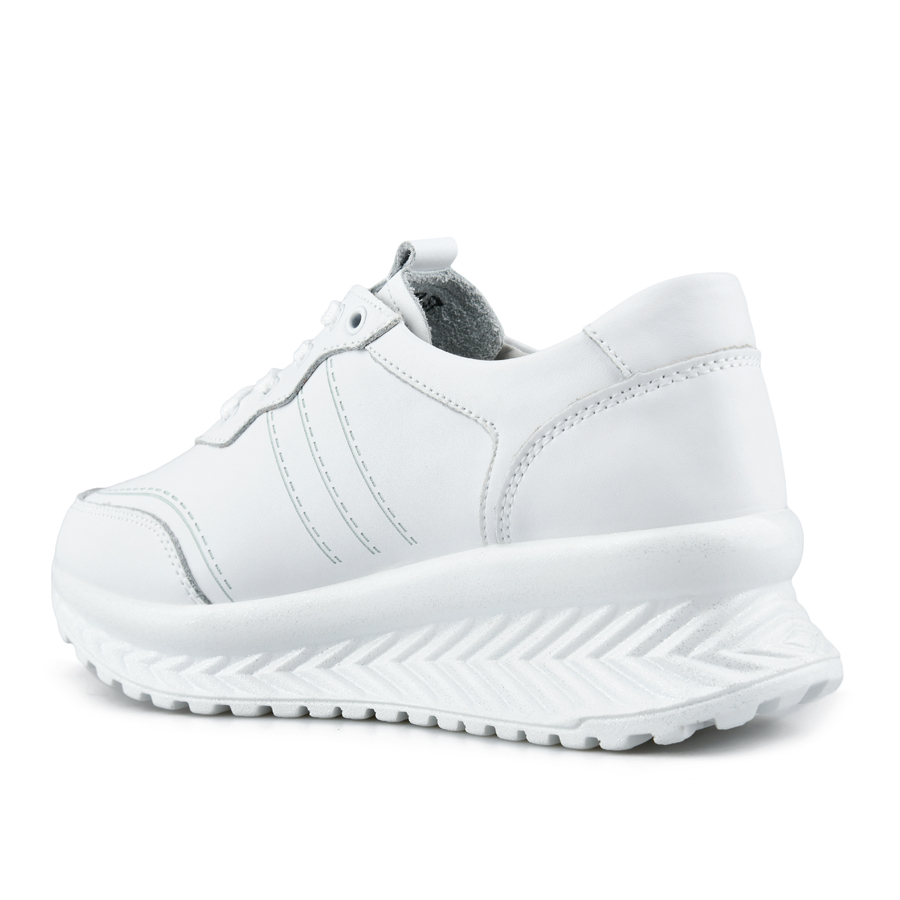 дамски обувки естествена кожа бели 3