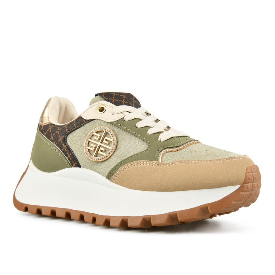 γυναικεία sneakers οικολογικό δέρμα πράσινα 1