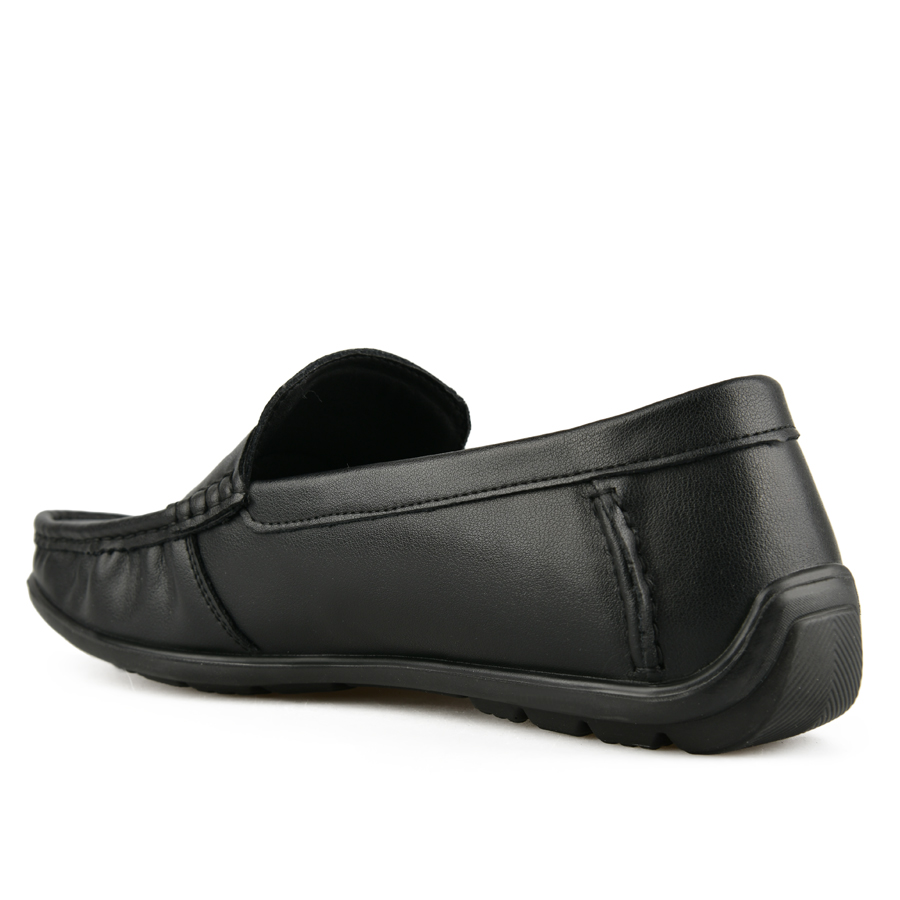 ανδρικά παπούτσια φυσικό δέρμα μαύρο 3