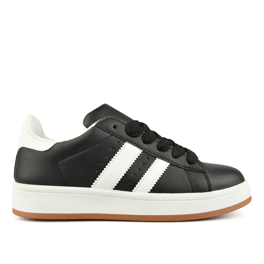 γυναικεία sneakers οικολογικό δέρμα μαύρο 0