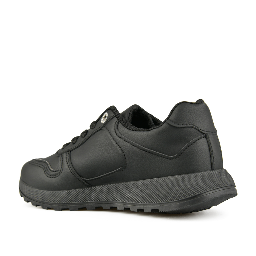 дамски маратонки еко кожа черни 3