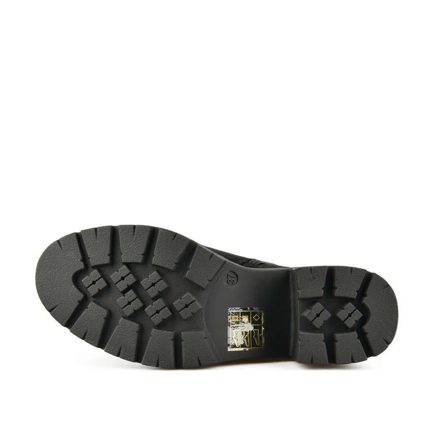 botine damă textil negru 4