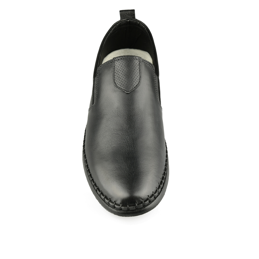 ανδρικά παπούτσια φυσικό δέρμα μαύρο 2