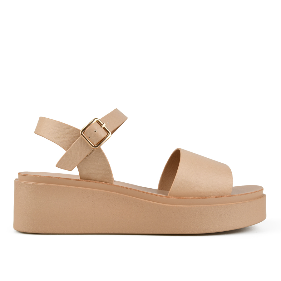 γυναικεία σανδάλια οικολογικό δέρμα μπεζ 0